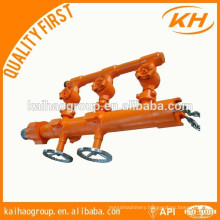 API casing/ drill pipe cement head &double plug/ Single-plug cementing head